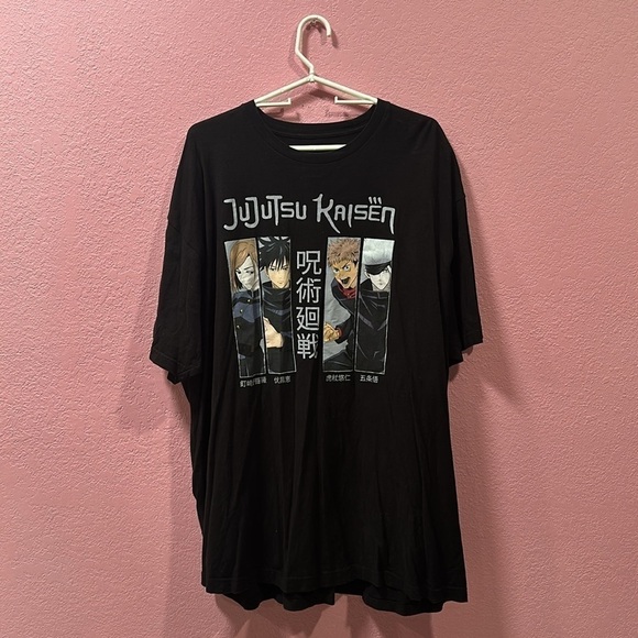 JUJUTSU KAISEN Anime Graphic Black T-Shirt Size 3XL - Picture 1 of 4